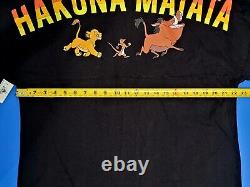 Disney Parks The Lion King Hakuna Matata Spirit Jersey Shirt Black Adult Med NWT