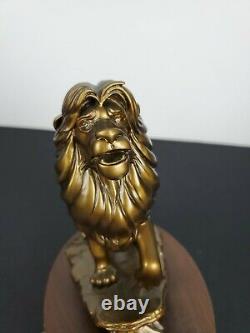 Disney Parks The Lion King Simba Bronze Figurine Statue 20 Year Cast Member Rare