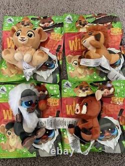 Disney Parks Wishables Lion King Set of 4 Plush Toys (Brand New) Nala, Pumbaa