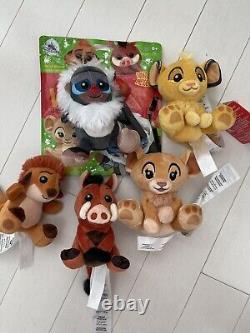 Disney Parks Wishables The Lion King Complete Set Simba Nala Rafiki Pumba Timon