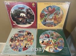 Disney Picture Disc Collection 14 Vinyl Little Mermaid Cars Lion King & More NEW