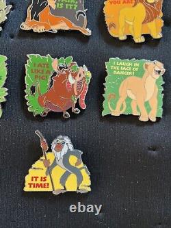 Disney Pin Set Lion King 25th Anniversary Mystery Complete