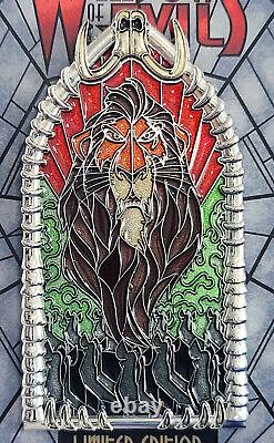 Disney Pin of the Month Windows of Evil Scar 100% Authentic Lion King