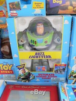 Disney Pixar Toy Story 1995 Thinkway Toys Large Lot 9 MIB Figures Buzz Woody