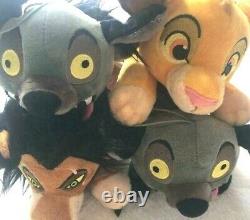 Disney × SEGA The Lion King SIMBA SCAR ED Plush Doll Set of 4 amusement JAPAN