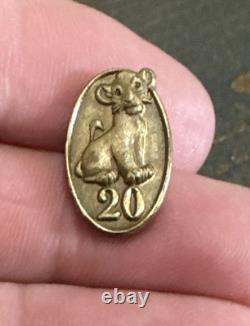 Disney SIMBA LION KING Cast Member Service Award 20 Years Pin