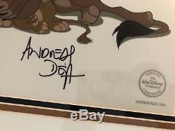 Disney Sericel Scheming Scar Lion King Signed Andreas Deja