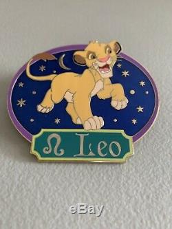 Disney Shopping Lion King Simba Leo Horoscope Jumbo Pin LE 300 HTF Rare Store
