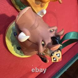 Disney Sketchbook Lot Of 2 Ornaments Simba/ Nala & Timon/Pumba Lion King 2011