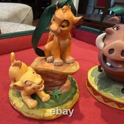 Disney Sketchbook Lot Of 2 Ornaments Simba/ Nala & Timon/Pumba Lion King 2011