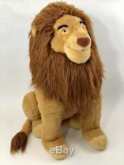 Disney Store 31 Jumbo Adult Simba The Lion King Large Stuffed Plush Animal RARE