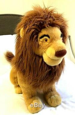 Disney Store 32 JUMBO Simba Large The Lion King Mufasa Stuffed Plush RARE