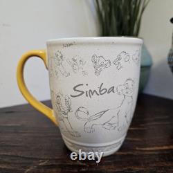 Disney Store Animated Animator Sketch Classic Lion King Simba Coffee Cup Mug
