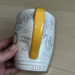 Disney Store Animated Animator Sketch Classic Lion King Simba Coffee Cup Mug New