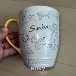 Disney Store Animated Animator Sketch Classic Lion King Simba Coffee Cup Mug New