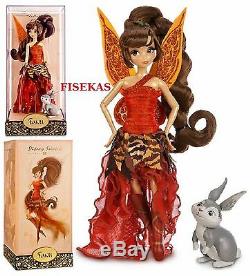 Disney Store Fairies Designer Collection LE Fawn Fairy Doll & Bunny 11 inch NEW
