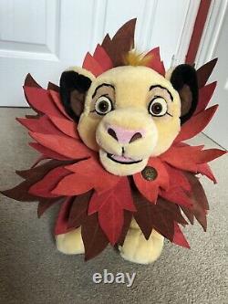 Disney Store Limited Edition Simba Cub Plush Soft Toy The Lion King Rare Leaf