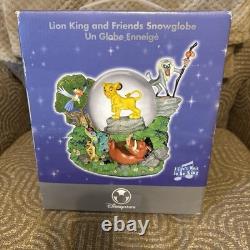 Disney Store Lion King & Friends Musical Snow Globe New