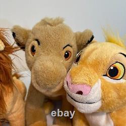 Disney Store Lion King LOT Simba's Pride Kovu Nala Pumbaa Ed Beanbag PLUSH LOT