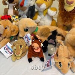 Disney Store Lion King LOT Simba's Pride Kovu Nala Pumbaa Ed Beanbag PLUSH LOT