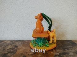 Disney Store Lion King Sketchbook Christmas Ornament Simba & Nala