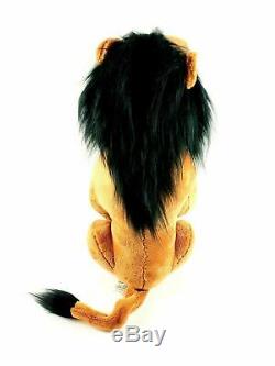 Disney Store Scar Plush Stuffed Animal The Lion King LARGE 18 STAMPED 2011 RARE