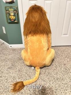 Disney Store Stamped Jumbo Mufasa Rare Lion King Plush