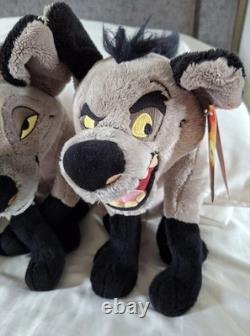 Disney Store The Lion King Hyenas Plush Soft Toys Shenzi Banzai Ed Stamped Set