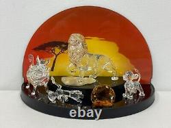 Disney Swarovski The Lion King Simba Timon & Pumbaa Crystal Figurine Set Of 6