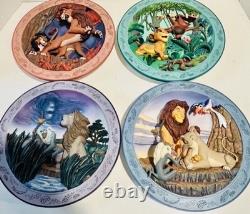 Disney The Lion King 3D Collector Plates Limited Edition Set of 4 NIB