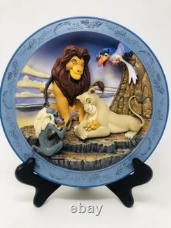 Disney The Lion King 3D Collector Plates Limited Edition Set of 4 NIB