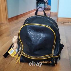 Disney The Lion King Black & Yellow Backpack From The Broadway Show + New Simba