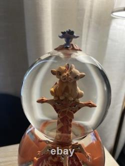 Disney The Lion King I CAN'T WAIT TO BE KING 2 Tier Snow Globe. Rare