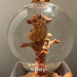 Disney The Lion King I CAN'T WAIT TO BE KING 2 Tier Snow Globe. Rare