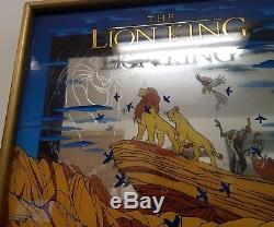 Disney The Lion King Movie Glass Picture / LE Limited Rare