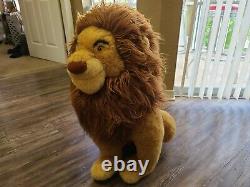 Disney The Lion King Mufasa Plush VTG JUMBO (RARE) 30 INCHES TALL