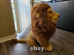 Disney The Lion King Mufasa Plush VTG JUMBO (RARE) 30 INCHES TALL