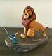 Disney The Lion King Mufasa & Zazu On Pride Rock Ceramic Figurine Euc