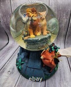 Disney The Lion King Music Box Snow Globe Plays The Circle of Life