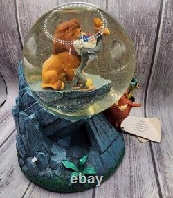 Disney The Lion King Music Box Snow Globe Plays The Circle of Life