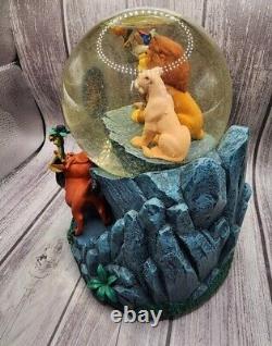 Disney The Lion King Music Box Snow Globe Plays The Circle of Life