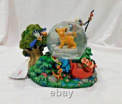 Disney The Lion King Musical Snowglobe IOB I Just Can't Wait To Be King Simba