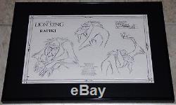 Disney The Lion King Rafiki Framed Original Production Model Sheet 1993