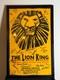 Disney The Lion King Signed Cast Poster Framed 23x15 San Francisco Orpheum 2009