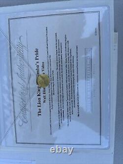 Disney The Lion King Simba Mufasa Drawing sketch animation hand drawn Lot 2 Coa