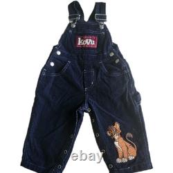 Disney The Lion King Simba's Pride KOVU Blue Corduroy Overalls Baby 6M Vintage