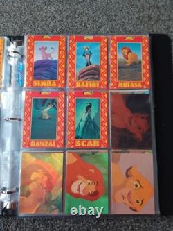 Disney The Lion King Skybox Series 1+2 Master Set in Binder Rare
