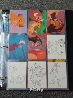 Disney The Lion King Skybox Series 1+2 Master Set in Binder Rare