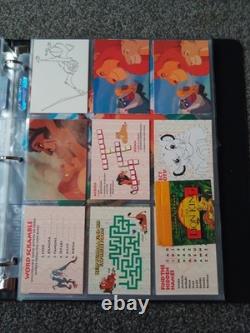 Disney The Lion King Skybox Series 1+2 Master Set in Binder Rare