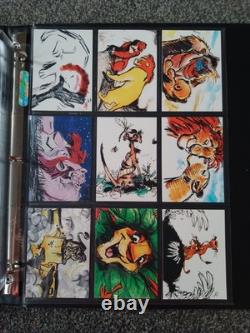 Disney The Lion King Skybox Series 1+2 Master Set in Binder Rare